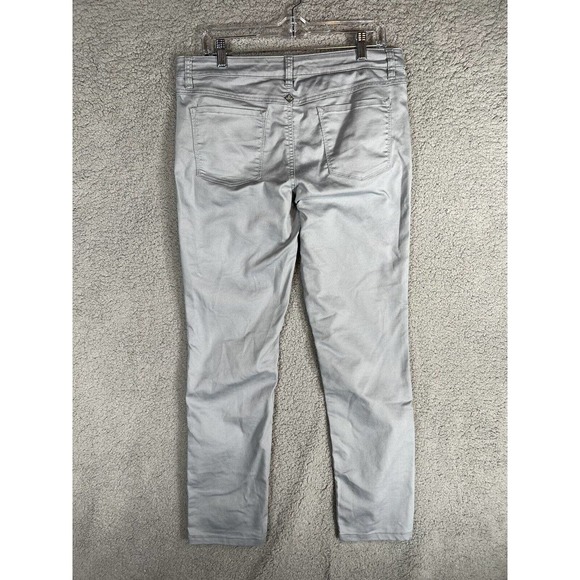 PRANA Jeans Pants Womens 12 / 31 Light Gray/blue KARA Denim Stretch Mid Rise - Picture 3 of 9